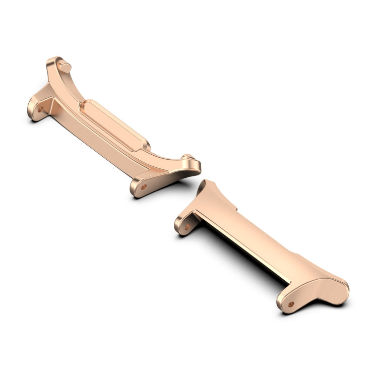 For Samsung Galaxy Watch Ultra 47mm 1 Pair 22mm Stainless Steel Metal Watch Band Connector(Rose Gold) - Watch Bands by PMc TechLife | Online Shopping South Africa | PMc TechLife | Buy Now Pay Later Mobicred