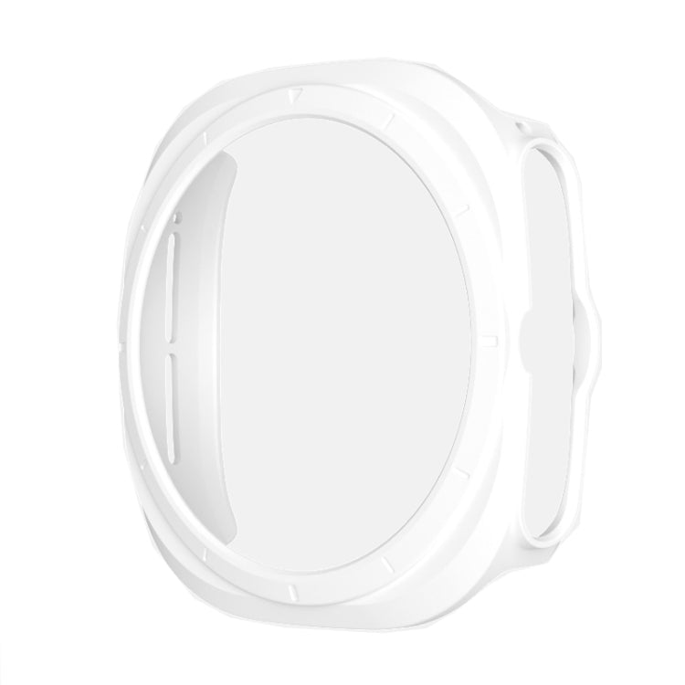 For Samsung Galaxy Watch Ultra 47mm Hollowed PC Watch Protective Case(White) - Watch Cases by PMC TechLife | Online Shopping South Africa | PMC TechLife | Buy Now Pay Later Mobicred
