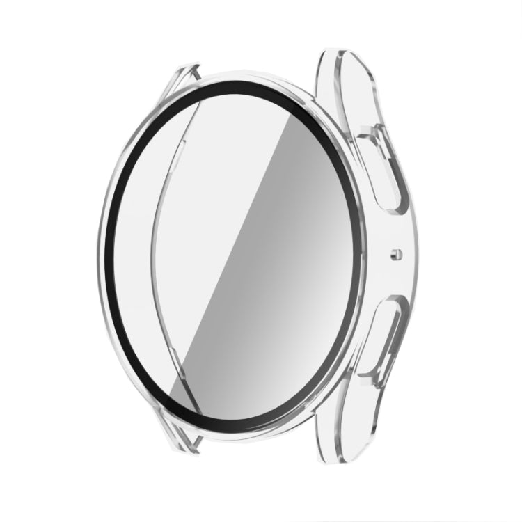 For Samsun Galaxy Watch 7 44mm PC + Tempered Film Integrated Watch Protective Case(Transparent) - Watch Cases by PMC TechLife | Online Shopping South Africa | PMC TechLife | Buy Now Pay Later Mobicred