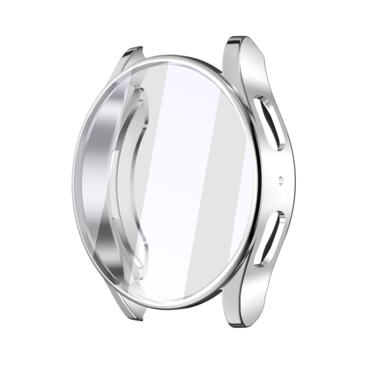 For Samsun Galaxy Watch 7 44mm Full Coverage TPU Electroplated Watch Protective Case(Sliver) - Watch Cases by PMC TechLife | Online Shopping South Africa | PMC TechLife | Buy Now Pay Later Mobicred
