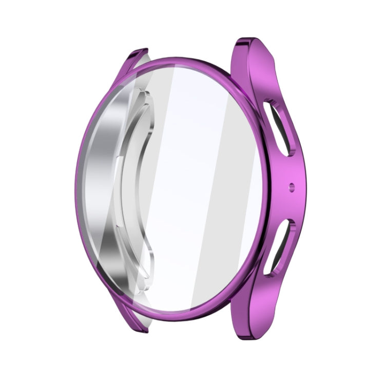 For Samsun Galaxy Watch 7 44mm Full Coverage TPU Electroplated Watch Protective Case(Purple) - Watch Cases by PMC TechLife | Online Shopping South Africa | PMC TechLife | Buy Now Pay Later Mobicred