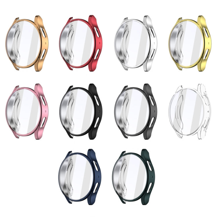 For Samsun Galaxy Watch 7 44mm Full Coverage TPU Electroplated Watch Protective Case(Sliver) - Watch Cases by PMC TechLife | Online Shopping South Africa | PMC TechLife | Buy Now Pay Later Mobicred