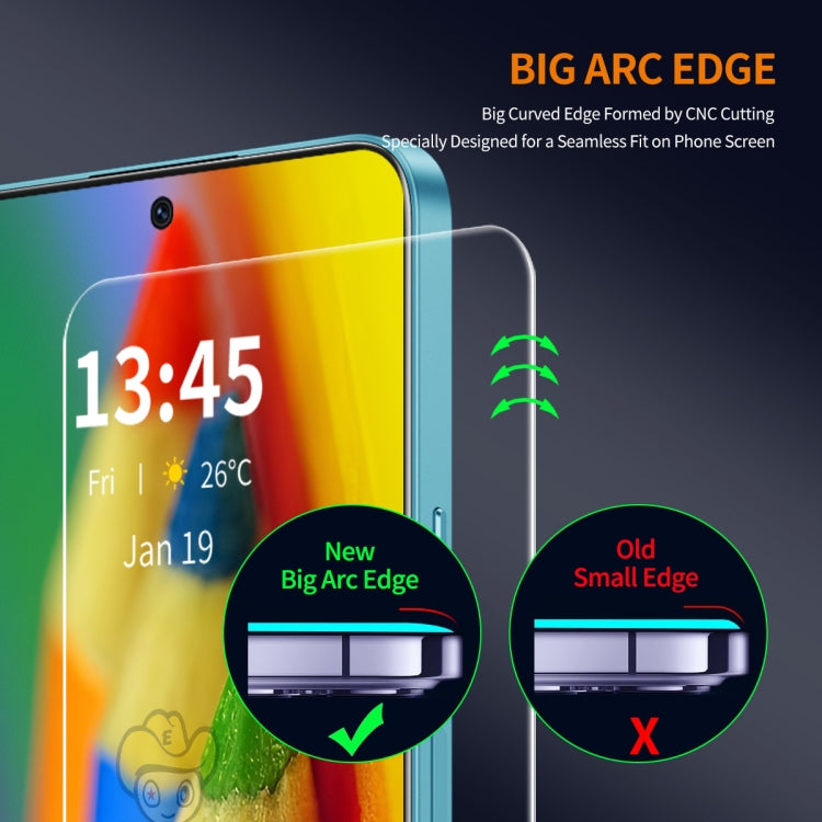 For Google Pixel 9 Pro XL ENKAY 9H Big Arc Edge High Aluminum-silicon Tempered Glass Film - Google Tempered Glass by ENKAY | Online Shopping South Africa | PMC TechLife | Buy Now Pay Later Mobicred