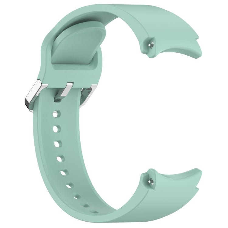 For Samsung Galaxy Watch FE 40mm Solid Color Silver Buckle Quick Release Silicone Watch Band(Light Green) - free shipping - PMC TechLife - Order now!