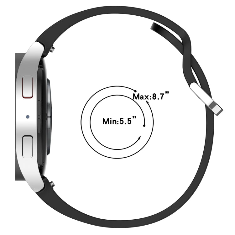 For Samsung Galaxy Watch7 40 / 44mm Solid Color Silver Buckle Quick Release Silicone Watch Band(Light Green) - free shipping - PMC TechLife - Order now!