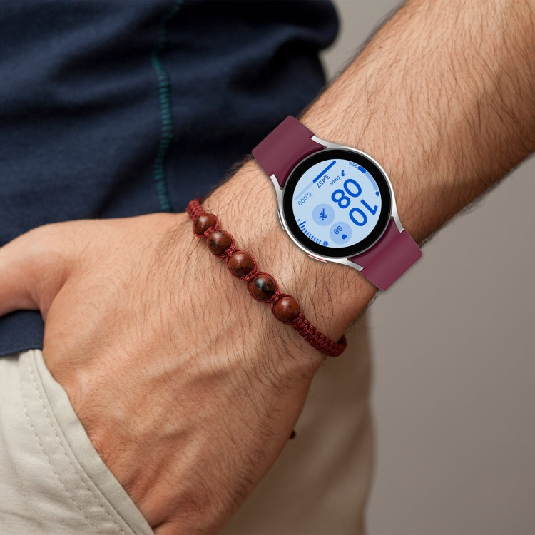 For Samsung Galaxy Watch FE 40mm Solid Color Silver Buckle Quick Release Silicone Watch Band(Orange) - free shipping - PMC TechLife - Order now!