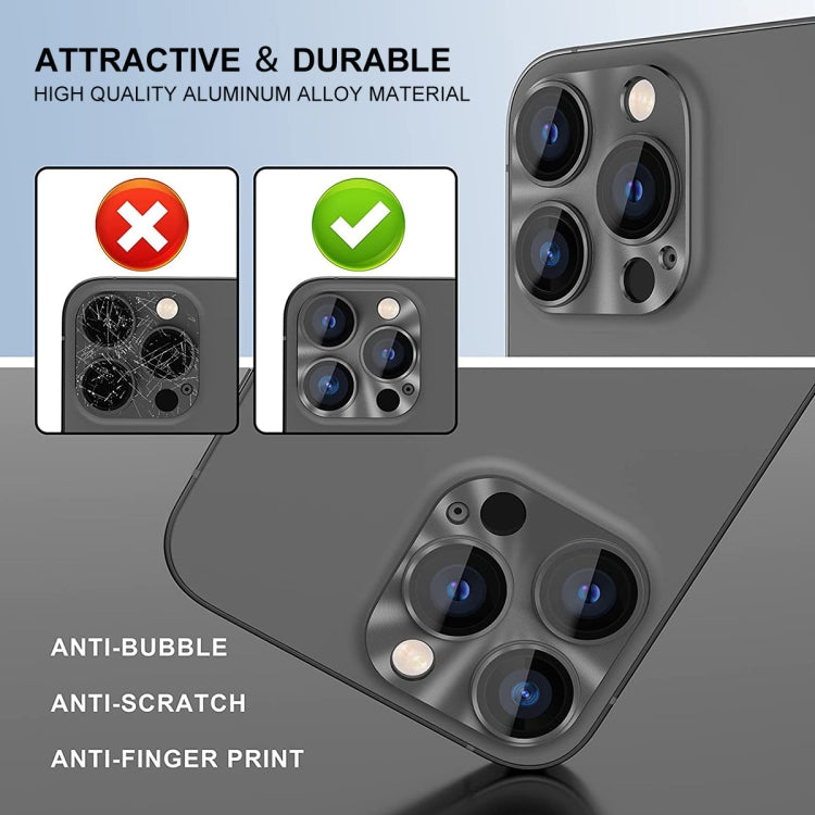 For iPhone 16 / 16 Plus ENKAY Aluminium Alloy Tempered Glass Lens Cover Film(Royal Blue) - iPhone 16 Plus Tempered Glass by ENKAY | Online Shopping South Africa | PMC TechLife | Buy Now Pay Later Mobicred