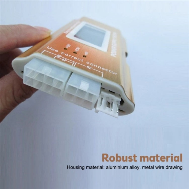 YNS-05 Desktop Computer Power Testing Tool Aluminum Alloy LCD Display ATX Power Tester - Others by PMC Jewellery | Online Shopping South Africa | PMC Jewellery | Buy Now Pay Later Mobicred