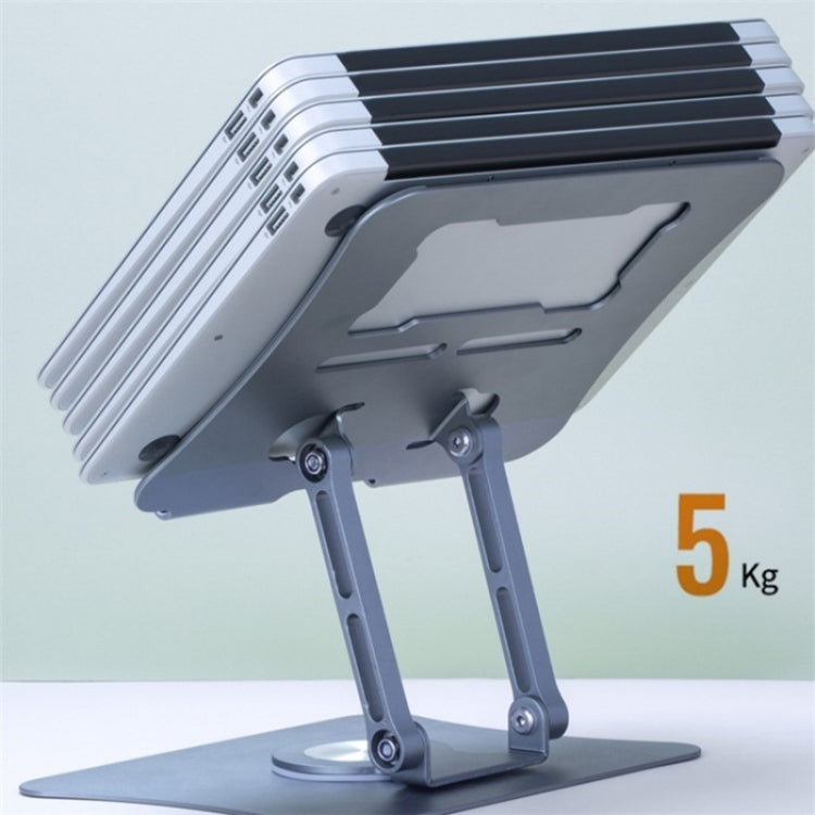 G69 Heat Dissipation Rotatable Notebook Desktop Stand Aluminum Alloy Foldable Laptop Bracket(Grey) - Laptop Stand by PMC Jewellery | Online Shopping South Africa | PMC Jewellery | Buy Now Pay Later Mobicred