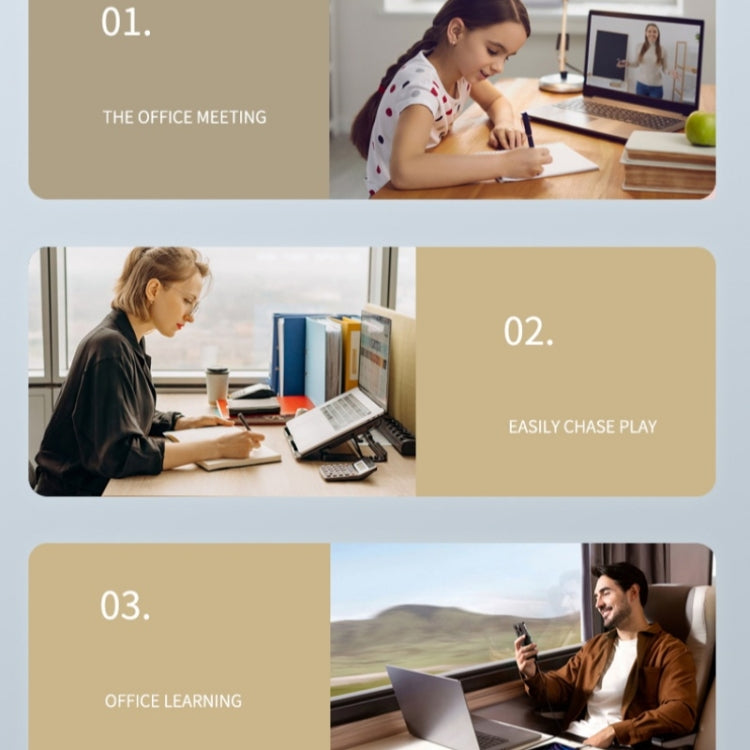 G69 Heat Dissipation Rotatable Notebook Desktop Stand Aluminum Alloy Foldable Laptop Bracket(Black) - Laptop Stand by PMC Jewellery | Online Shopping South Africa | PMC Jewellery | Buy Now Pay Later Mobicred