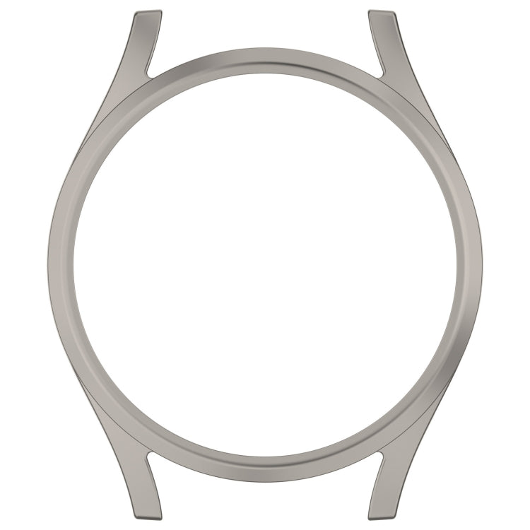 For Sansung Galaxy Watch 7 40mm Half Pack Hollow PC Watch Protective Case(Titanium Steel Color) - Watch Cases by PMC TechLife | Online Shopping South Africa | PMC TechLife | Buy Now Pay Later Mobicred