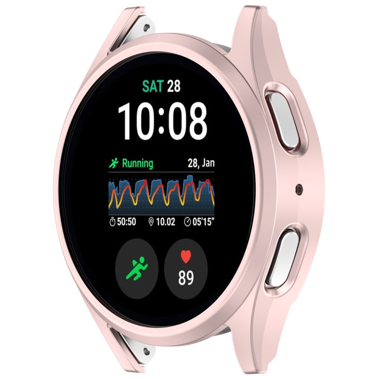 For Sansung Galaxy Watch 7 40mm Half Pack Hollow PC Watch Protective Case(Rose Pink) - Watch Cases by PMC TechLife | Online Shopping South Africa | PMC TechLife | Buy Now Pay Later Mobicred