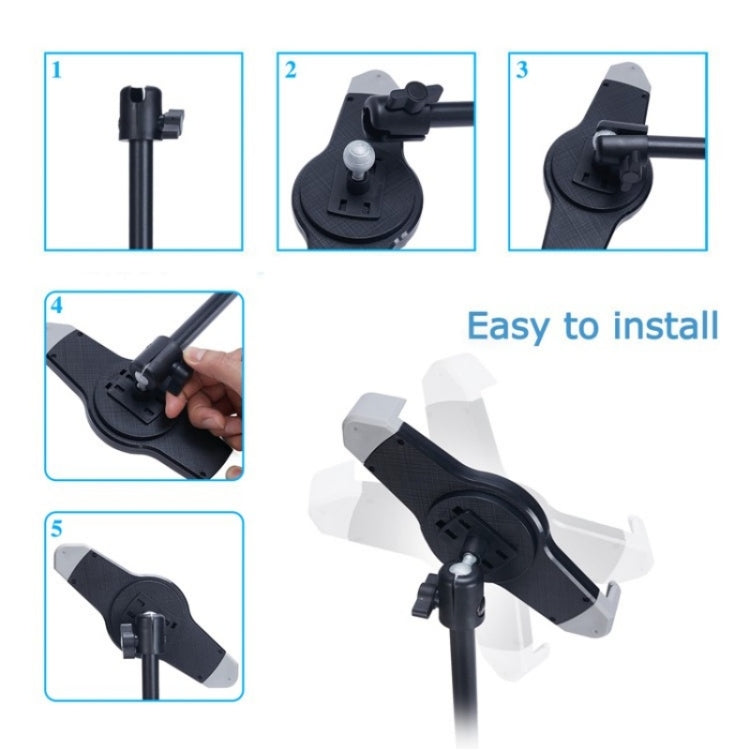 XWJ-LP002 For 7.9-12 inch Tablet Portable 360 Degree Rotation  Aluminum Alloy Tripod - Stand by PMC TechLife | Online Shopping South Africa | PMC TechLife | Buy Now Pay Later Mobicred