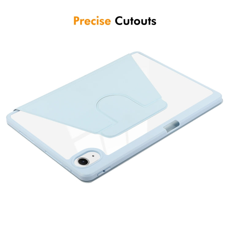 For iPad Air 13 2024 ENKAY 360 Rotation PMMA Leather Smart Tablet Case with Pen Slot(Blue) - free shipping - PMc TechLife - Order now!
