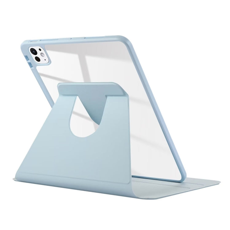 For iPad Pro 11 2024 ENKAY 360 Rotation PMMA Leather Smart Tablet Case with Pen Slot(Blue) - free shipping - PMc TechLife - Order now!