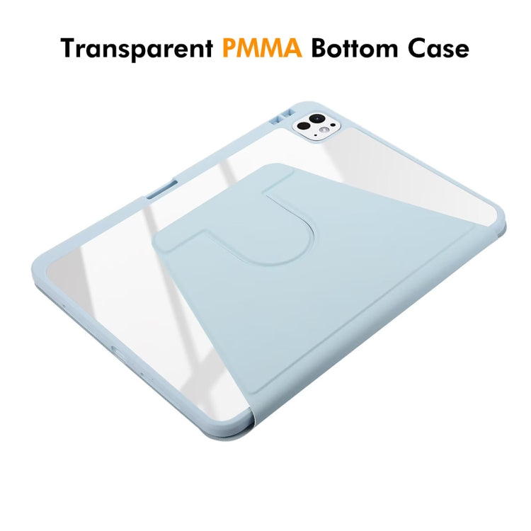 For iPad Pro 11 2024 ENKAY 360 Rotation PMMA Leather Smart Tablet Case with Pen Slot(Grey) - free shipping - PMc TechLife - Order now!