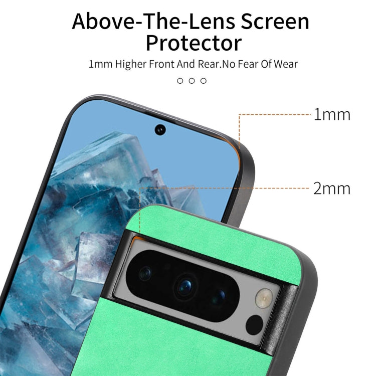 For Google Pixel 9 Pro XL Retro Magsafe Magnetic PU Back Cover Phone Case(Blue) - Google Cases by PMC TechLife | Online Shopping South Africa | PMC TechLife | Buy Now Pay Later Mobicred