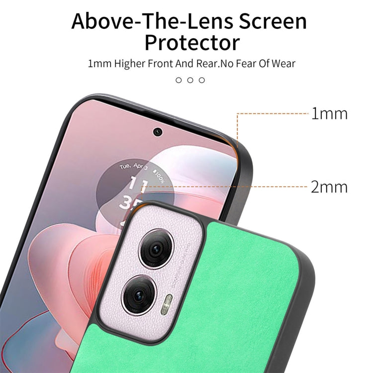 For Motorola Moto G 5G 2024 Retro Magsafe Magnetic PU Back Cover Phone Case(Green) - Motorola Cases by PMC Jewellery | Online Shopping South Africa | PMC Jewellery | Buy Now Pay Later Mobicred