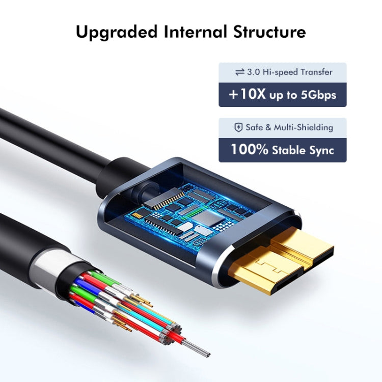 ENKAY USB 3.0 A to USB 3.0 Micro B 5Gbps Data Camera Hard Drive Cable, Length:1.5m - USB 3.0 by ENKAY | Online Shopping South Africa | PMC TechLife | Buy Now Pay Later Mobicred