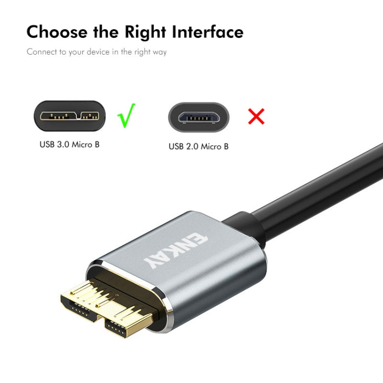 ENKAY USB 3.1 Type-C to USB 3.0 Micro B 10Gbps Data Camera Hard Drive Cable, Length:1m - Others by ENKAY | Online Shopping South Africa | PMC TechLife | Buy Now Pay Later Mobicred