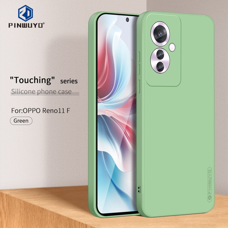 For OPPO Reno11 F PINWUYO Sense Series Liquid Silicone TPU Phone Case(Green) - free shipping - PMC Jewellery - Order now!