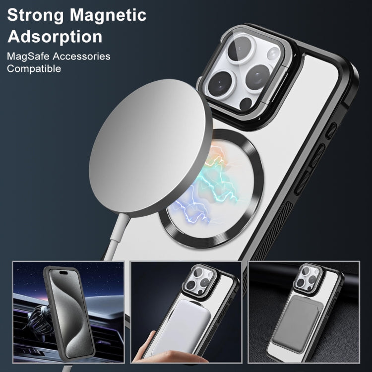 For iPhone 16 Pro Magsafe CD-grain Acrylic Hybrid TPU Phone Case(Purple) - iPhone 16 Pro Cases by PMC TechLife | Online Shopping South Africa | PMC TechLife | Buy Now Pay Later Mobicred