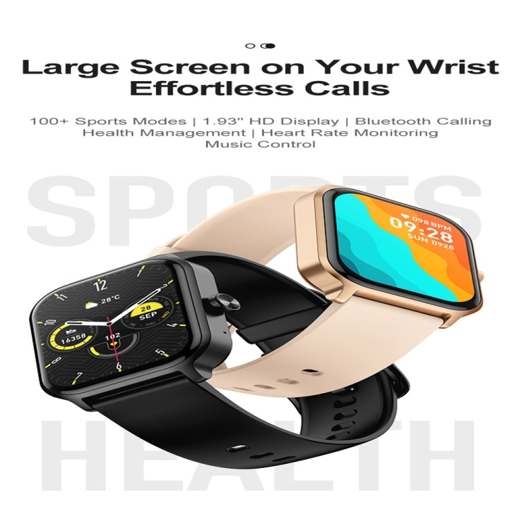 P85 1.93 inch Color Screen Smart Watch, Support Bluetooth Call / Health Monitoring(Black) - Smart Watches by PMC TechLife | Online Shopping South Africa | PMC TechLife | Buy Now Pay Later Mobicred