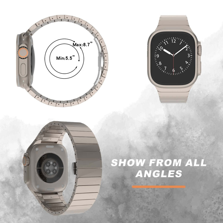 For Apple Watch Series 4 44mm One-bead Paint Alloy Butterfly Buckle Watch Band(Silver) - free shipping - PMC TechLife - Order now!