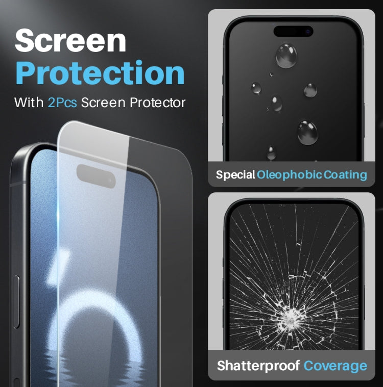 For iPhone 16 Pro NORTHJO 5 in 1 Clear Phone Case with 2pcs Screen Film + 2pcs Camera Lens Film - iPhone 16 Pro Cases by NORTHJO | Online Shopping South Africa | PMC TechLife | Buy Now Pay Later Mobicred