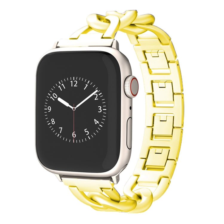 For Apple Watch Series 8 41mm Quick-Release Metal Chain Watch Band(Gold) - free shipping - PMC TechLife - Order now!
