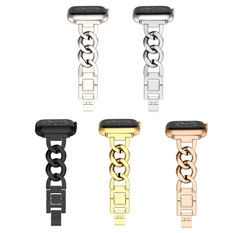 For Apple Watch Series 8 45mm Quick-Release Metal Chain Watch Band(Rose Gold) - free shipping - PMC TechLife - Order now!