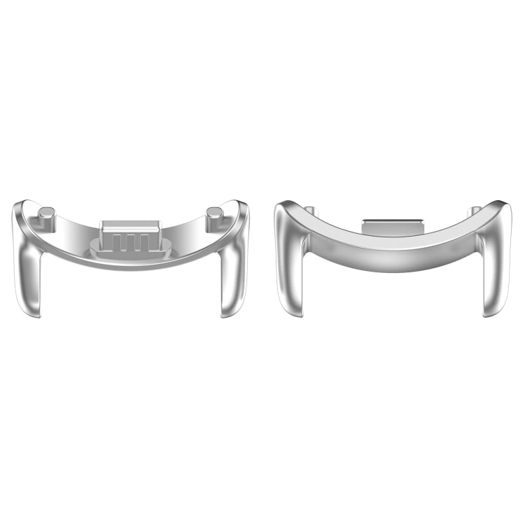 For Xiaomi Smart Band 9 NFC 14mm 1 Pair Metal Watch Band Connector(Silver) - Watch Bands by PMc TechLife | Online Shopping South Africa | PMc TechLife | Buy Now Pay Later Mobicred