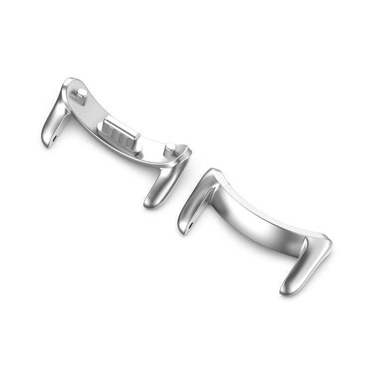 For Xiaomi Smart Band 9 NFC 14mm 1 Pair Metal Watch Band Connector(Silver) - Watch Bands by PMc TechLife | Online Shopping South Africa | PMc TechLife | Buy Now Pay Later Mobicred