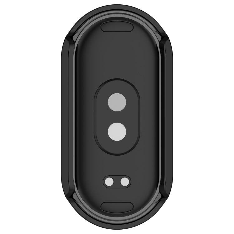 For Xiaomi Smart Band 9 NFC Diamond Half Coverage Hollow PC Watch Protective Case(Black) - Watch Cases by PMC TechLife | Online Shopping South Africa | PMC TechLife | Buy Now Pay Later Mobicred