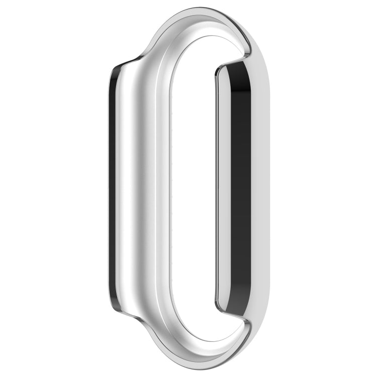 For Xiaomi Smart Band 9 NFC Diamond Half Coverage Hollow PC Watch Protective Case(Silver) - Watch Cases by PMC TechLife | Online Shopping South Africa | PMC TechLife | Buy Now Pay Later Mobicred