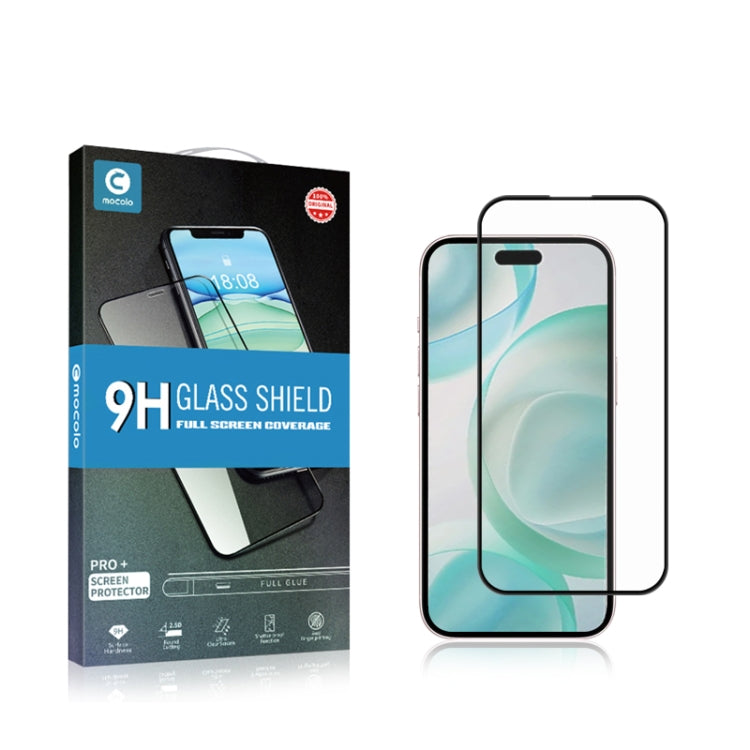 For iPhone 16 Pro mocolo 2.5D Full Glue Full Cover Tempered Glass Film - free shipping - PMC TechLife - Order now!