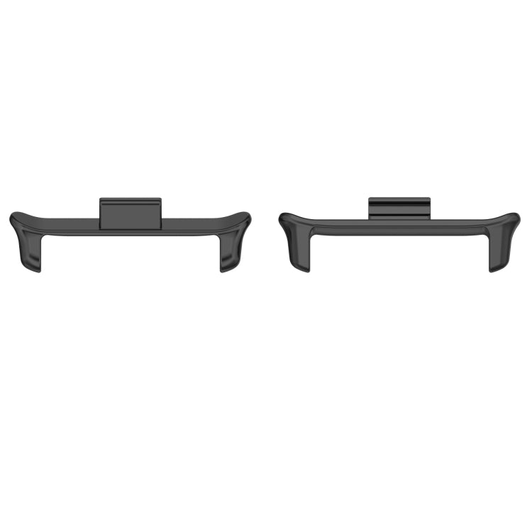 For vivo iQOO Watch GT 22mm 1 Pair Metal Watch Band Connector(Black) - Watch Bands by PMc TechLife | Online Shopping South Africa | PMc TechLife | Buy Now Pay Later Mobicred