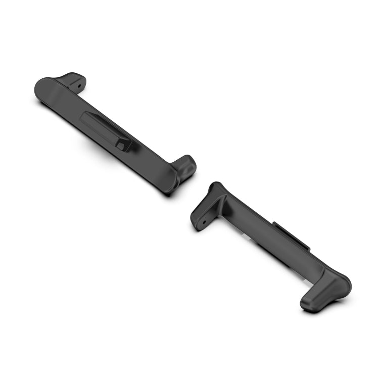 For vivo iQOO Watch GT 22mm 1 Pair Metal Watch Band Connector(Black) - Watch Bands by PMc TechLife | Online Shopping South Africa | PMc TechLife | Buy Now Pay Later Mobicred