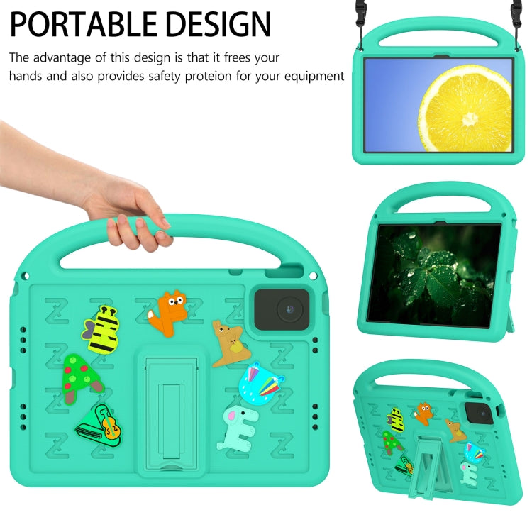For Lenovo Tab M11 / Xiaoxin Pad 11 2024 Cartoon Sparrow EVA Shockproof Tablet Case(Glacier Green) - Lenovo by PMC TechLife | Online Shopping South Africa | PMC TechLife | Buy Now Pay Later Mobicred