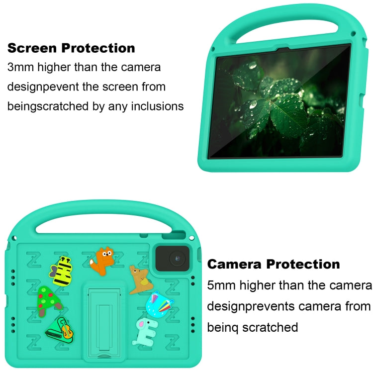For Lenovo Tab M11 / Xiaoxin Pad 11 2024 Cartoon Sparrow EVA Shockproof Tablet Case(Glacier Green) - Lenovo by PMC TechLife | Online Shopping South Africa | PMC TechLife | Buy Now Pay Later Mobicred