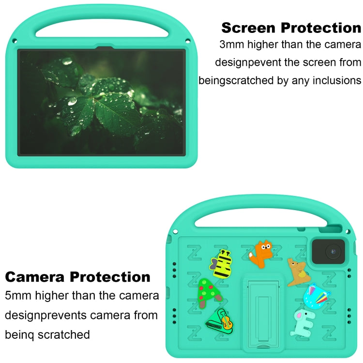 For Lenovo Tab M11 / Xiaoxin Pad 11 2024 Cartoon Sparrow EVA Shockproof Tablet Case(Glacier Green) - Lenovo by PMC TechLife | Online Shopping South Africa | PMC TechLife | Buy Now Pay Later Mobicred