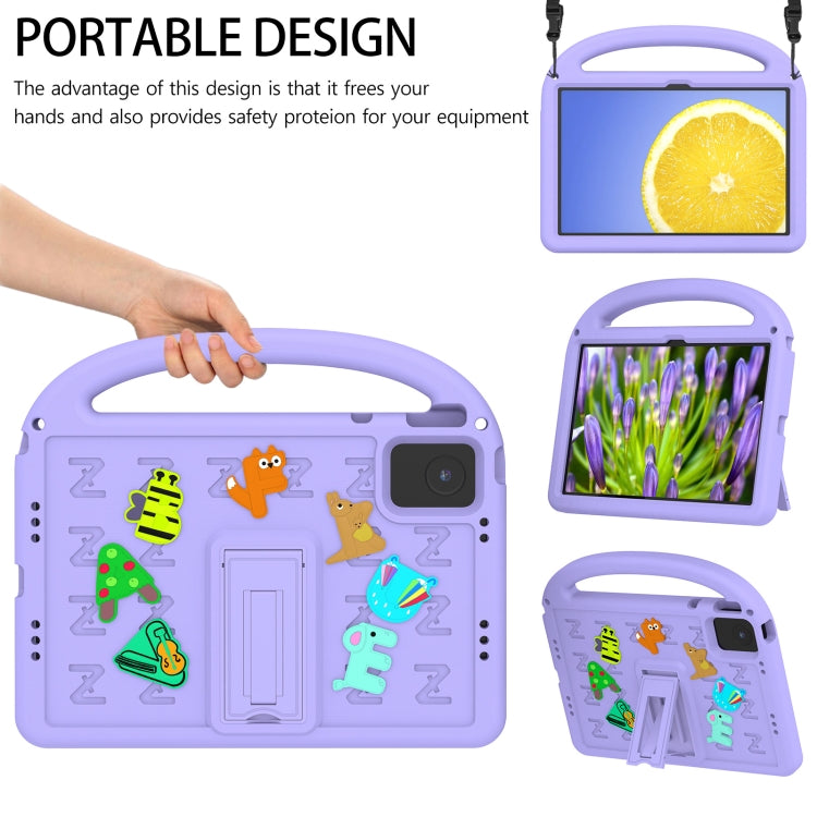 For Lenovo Tab M11 / Xiaoxin Pad 11 2024 Cartoon Sparrow EVA Shockproof Tablet Case(Taro Purple) - Lenovo by PMC TechLife | Online Shopping South Africa | PMC TechLife | Buy Now Pay Later Mobicred