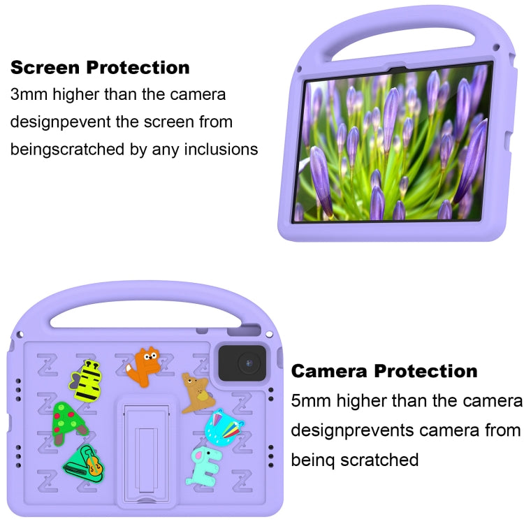 For Lenovo Tab M11 / Xiaoxin Pad 11 2024 Cartoon Sparrow EVA Shockproof Tablet Case(Taro Purple) - Lenovo by PMC TechLife | Online Shopping South Africa | PMC TechLife | Buy Now Pay Later Mobicred