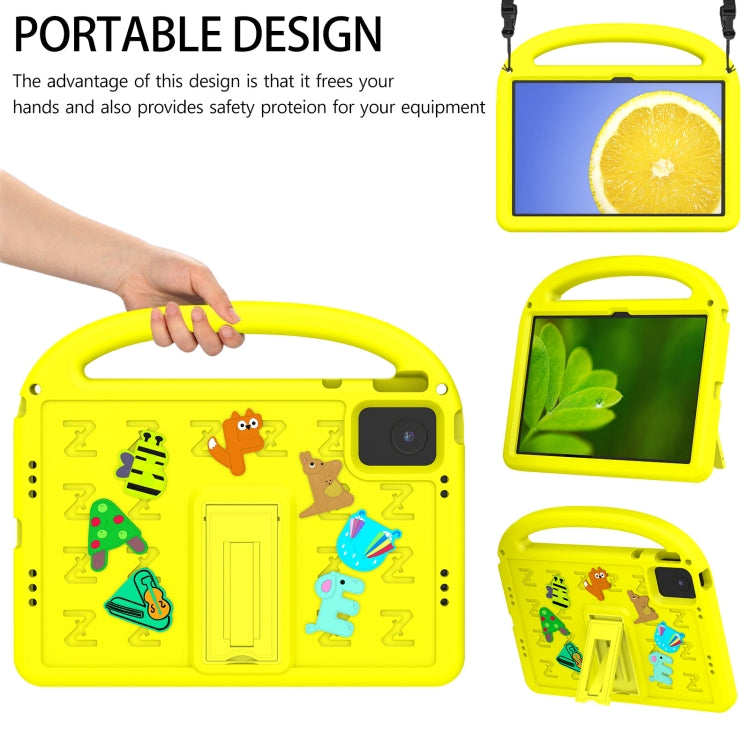 For Lenovo Tab M11 / Xiaoxin Pad 11 2024 Cartoon Sparrow EVA Shockproof Tablet Case(Yellow) - Lenovo by PMC TechLife | Online Shopping South Africa | PMC TechLife | Buy Now Pay Later Mobicred