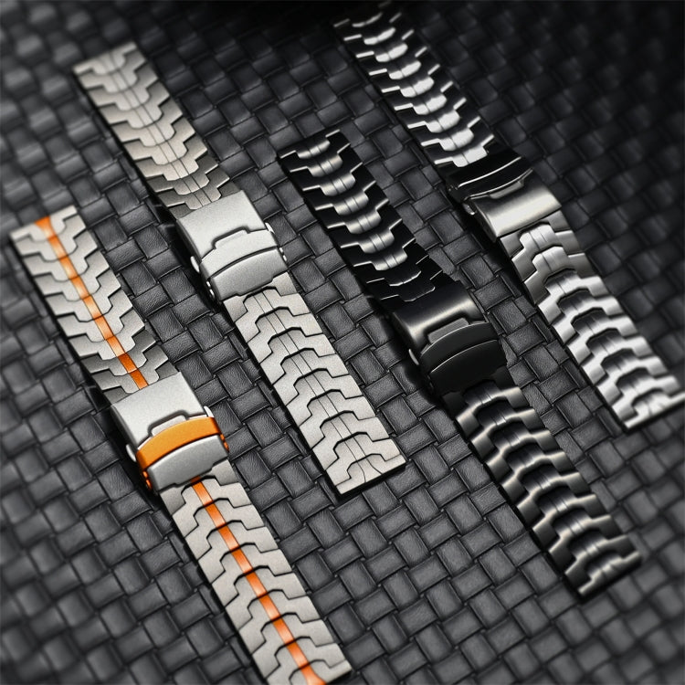 For Huawei Watch 4 / 4 Pro 22mm Double Lock Buckle Turtle Steel Watch Band(Silver) - free shipping - PMC TechLife - Order now!