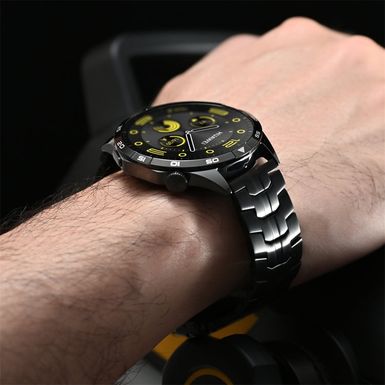 For Huawei Watch Ultimate / Buds 22mm Double Lock Buckle Turtle Steel Watch Band(Silver) - free shipping - PMC TechLife - Order now!