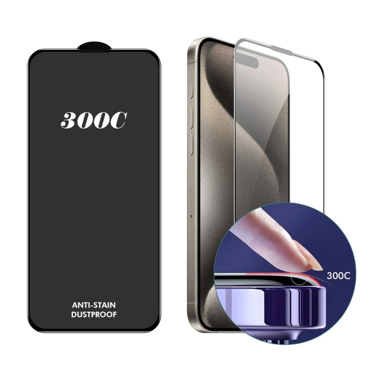 For iPhone 16 Pro ENKAY 300C Super Large Arc Full Coverage High Aluminum-silicon Tempered Glass Film - free shipping - PMC Jewellery - Order now!