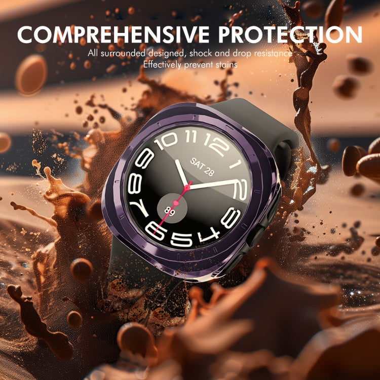 For Samsung Galaxy Watch Ultra 47mm ENKAY Hat-Prince Electroplated Soft TPU Case + 0.2mm 9H Glass Screen Protector(Rose Gold) - free shipping - PMC Jewellery - Order now!