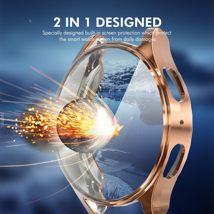 For Samsung Galaxy Watch7 40mm ENKAY Hat-Prince Full Coverage Electroplated Soft TPU Case with Screen Protection(Rose Gold) - free shipping - PMc TechLife - Order now!