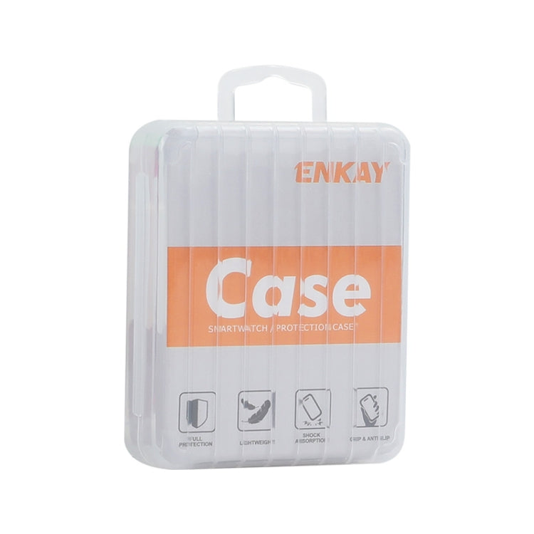 For Samsung Galaxy Watch7 40mm ENKAY Hat-Prince Full Coverage PC + Tempered Glass Film Integrated Watch Case(Transparent) - free shipping - PMc TechLife - Order now!